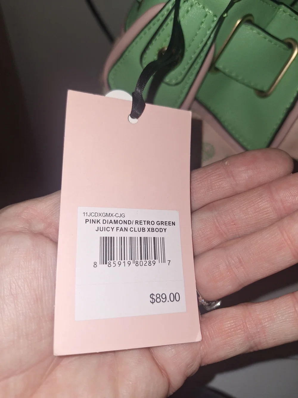 Juicy Couture Pink & Mint Green Bow-Accent Satchel Bag - Picture 4 of 8